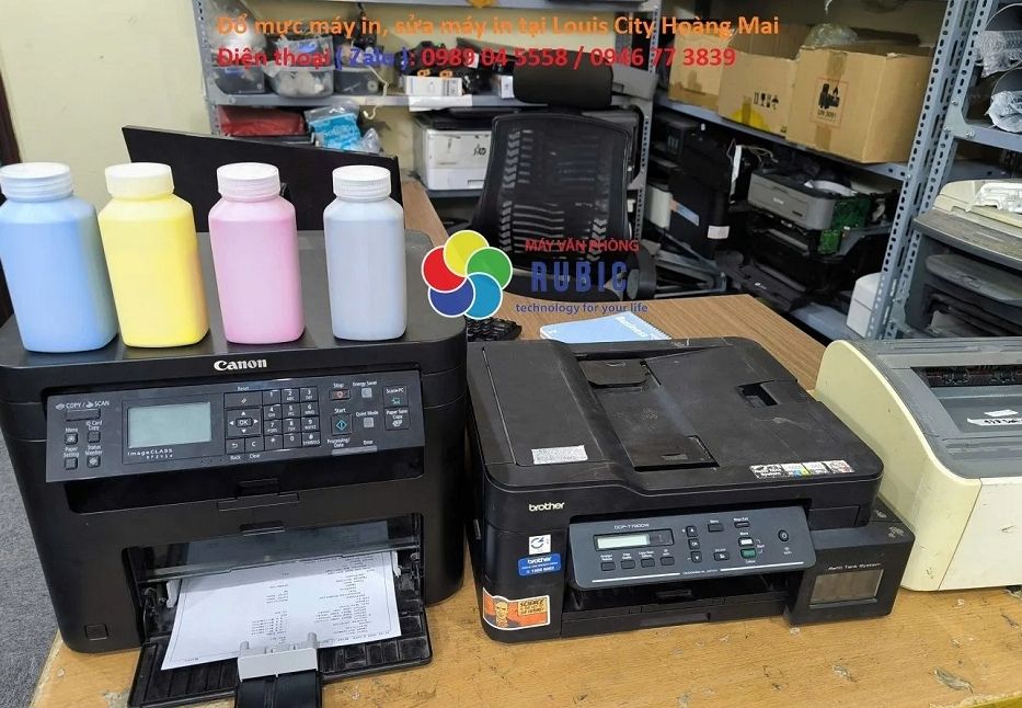 Đổ mực máy in tại Louis city Hoàng Mai