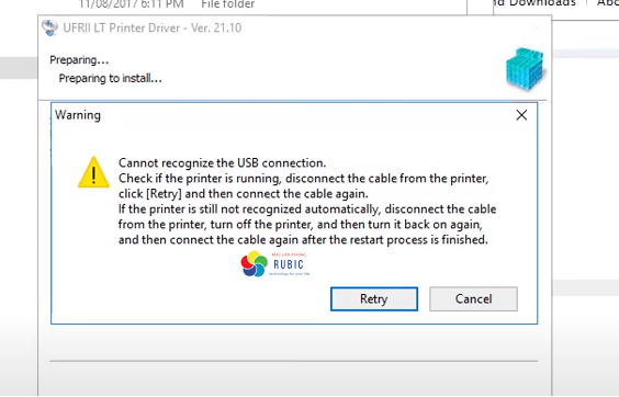 Máy tính hiện thông báo Cannot Recognize the usb Connection