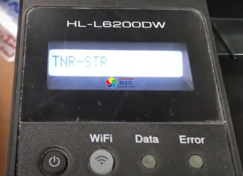 Reset máy in Brother HL-L5100dn màn hình hiển thị dòng chữ TNR-STR