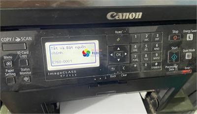 Máy in Canon báo lỗi E760-0001